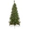 Northlight Real Touch™️ Pre-Lit Slim Canyon Pine Artificial Half Wall Christmas Tree - 7.5' - Clear Lights
